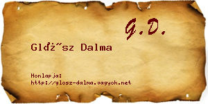 Glósz Dalma névjegykártya